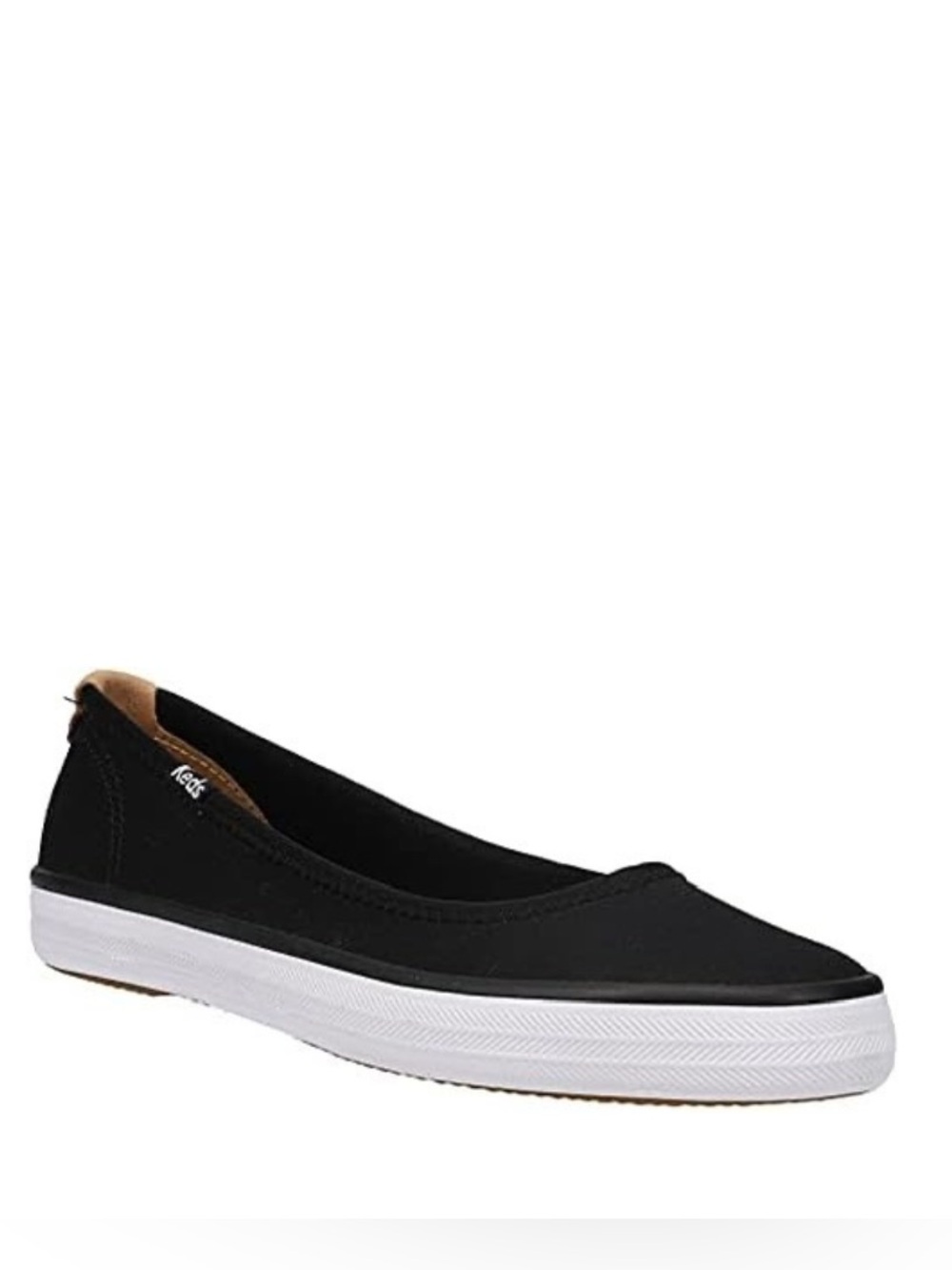 NIB Keds Bryn Twill Black Dream Foam Sneaker Ballet Flats Boat Shoes - Picture 5 of 14